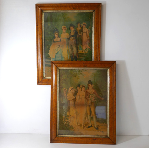 Pair antique birds - pair, of