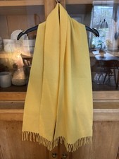 Vintage Celine Lambswool Yellow Scarf