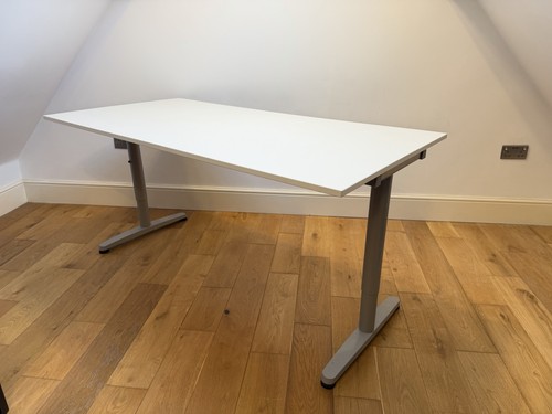 Large white ikea galant - white, desk