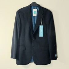 M&S Navy Stripe Mens Suit