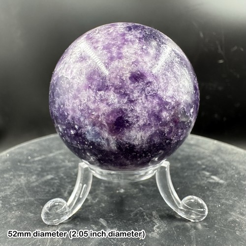 Grade lepidolite sphere - a-grade,