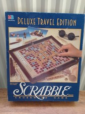 Scrabble Deluxe Travel Edition  1990's Milton Bradley Complete rare in uk