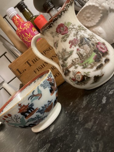 Chinoiserie style jug and - style,