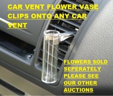Clip On Flower Vase Fits New VW Beetle and Any Car Dashboard Vent Christmas Gift