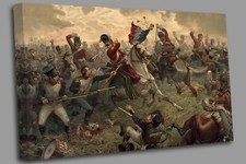 Infantry Regiment  Battle of Waterloo 18 June 1815 Canvas Wall Art Picture Print