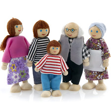 RLS 6pcs Wooden Puppet Toys
