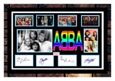 (497)  abba 80s pop group signed unframed framed photograph reprint great gift