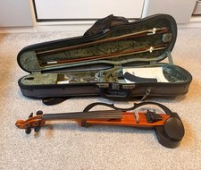 YAMAHA SV-100 Acoustic Silent Violin Japan SV100 4 Strings Brown Vintage Used JP