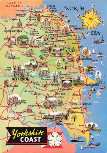 D294430 yorkshire coast map - d294430,