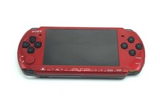 Sony PSP Original 3000 Console Handheld System Red and Black with Charger