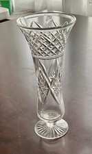 Stuart crystal vase signed 10 - crystal,