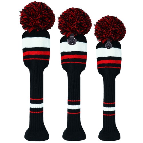 Golf wood club headcover - headcover, pom