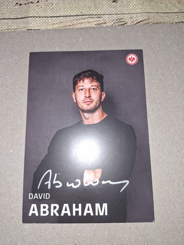 Autograph card david - david, abraham