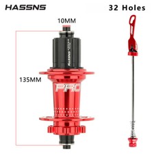 1X Hassns Pro 7 Red Disc Hubs