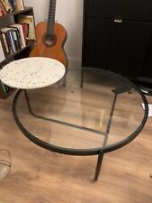 Designer Modern Coffee Table with Toughened Glass RRP £1,000 Two Section ‘orbit’