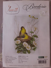 Birds in the Nest cross stitch kit by Luca S (opened but intact)