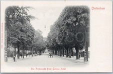 Antique Postcard Promenade Queens Hotel Cheltenham England