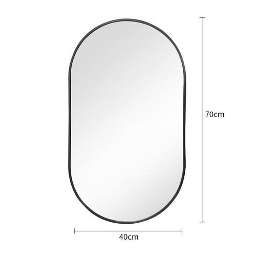 Modern oval mirror - oval, wall
