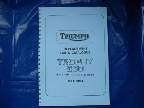 Triumph tr25w parts book - triumph,