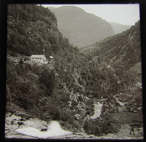 Glass magic lantern slide - glass,