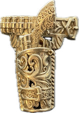 9ct Gold Pistol and Holster Ring