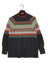 White Stuff Women's Jumper UK 14 Grey Wool with Polyamide, Acrylic Pullover