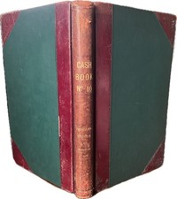 1949 Vintage Ledger Accounts Cash Book Pringles Stores Grocer Gateshead Prop Old