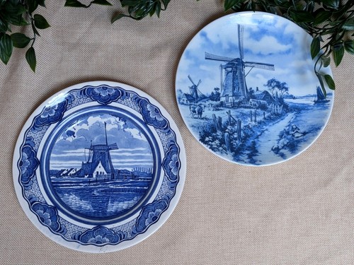 Delft blue windmill decorative - delft,