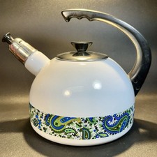 Vintage Enamel Whistling Tea