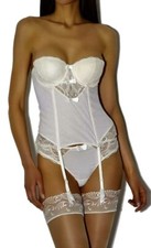 Aubade Women Bridal/ wedding  L'insoumise Corsett/ Basque Ivory 34B