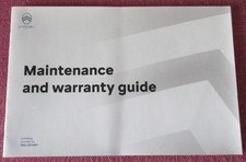 (2022) CITROEN SERVICE BOOK