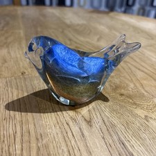 Possible Langham Wedgwood Crystal Glass Wren  Bird Paperweight sand