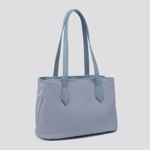 Women woven canvas tote bag - canvas,