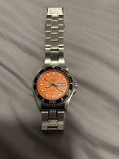 Mens Orient Automatic Mako 111 Divers Watch Orange Dials 42mm