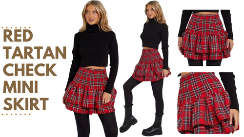 Ladies frill mini - ladies, skirt