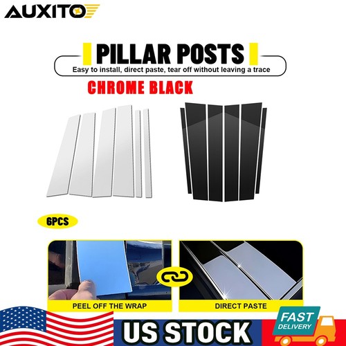 Glossy black chrome pillar - glossy,