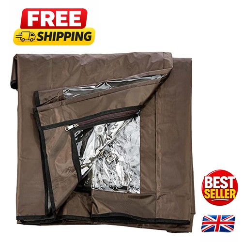 Durable dark brown hutch cover - durable,