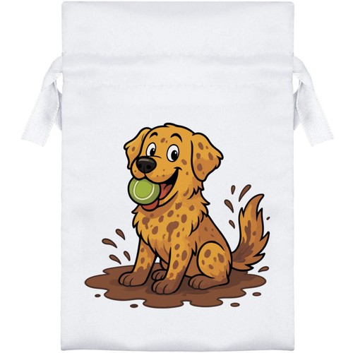 Muddy labrador satin - 'muddy, labrador'