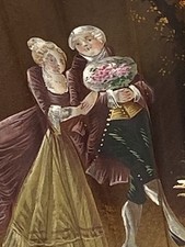 CHARMING ANTIQUE HAND PAINTED