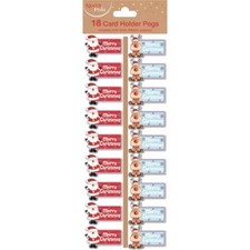 Christmas Card Holder Santa &