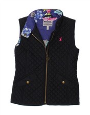 JOULES Boys Quilted Gilet 6-7 Years Navy Blue Polyester AK20