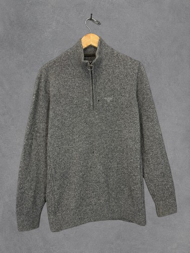 Barbour jumper mens small - mens, grey