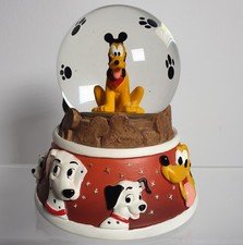 Disney Parks Pluto Pets Snowglobe Glitter Waterglobe Stitch Dalmatian Lady Tramp