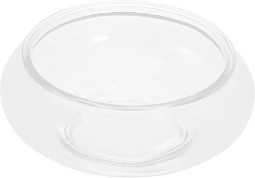 Large clear glass fish - clear,