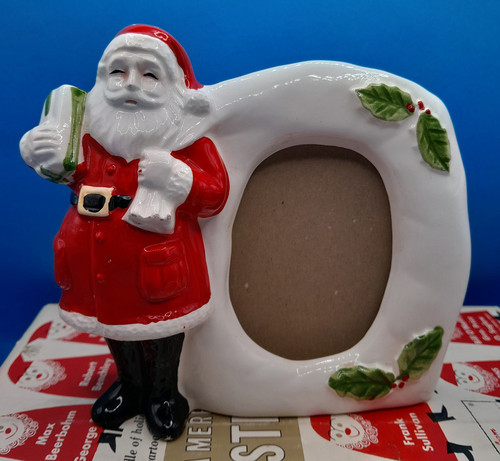 Vintage ceramic santa claus - ceramic,