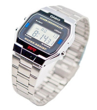 Casio Retro A163WA-1QES Silver