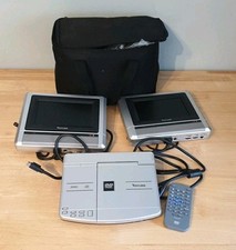 Venturer PVS19261 Portable Car DVD Player With Dual Screens Tested Working