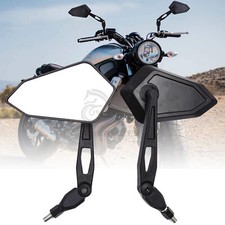 10mm Motorcycle Folding Review Side Mirrors For Honda Yamaha Suzuki Kawasaki