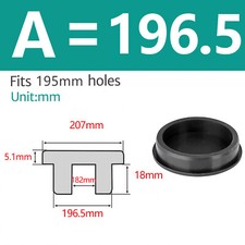 Silicone Rubber Round Hole Plugs Blanking End Cap Tube Pipe Insert Bung Black