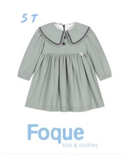 FOQUE sz 5 GIRLS GREEN CHECK